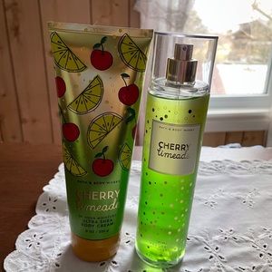 Bath & Body Works Cherry Limeade Body Cream and Fine Fragrance Mist Set